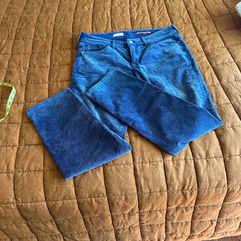 Pilcro Corduroy Boyfriend Blue Pants